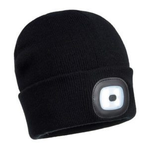 Portwest LED Head Light Beanie B029 Black