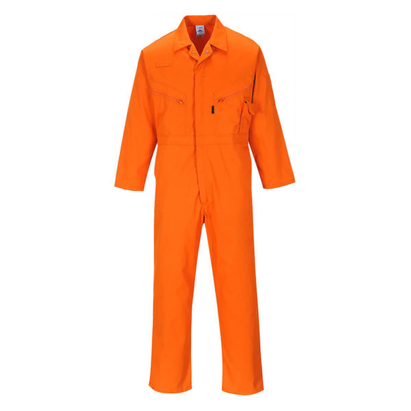 Portwest C813 Liverpool Zipper Coverall Orange