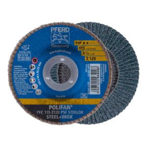 Pferd Z-PSF Steelox Flap Disc 120 Grit, 115mm 67769115