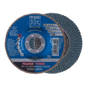 Pferd Z-SG Power Steelox Flap Disc 40 Grit, 115mm 67784115