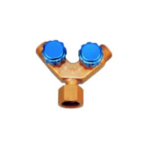 Twin Outlet Valve 3/8 Acet (Left-Hand)