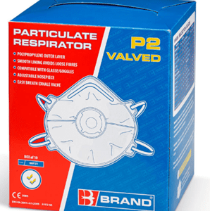beeswift p2 valved white mask  thumbnail