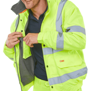 Hi Vis Lined Bomber Jacket