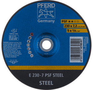 Pferd PSF Steel Grinding Disc 230mm x 7.0mm