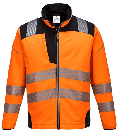 portwest t402 orange softshell hi vis jacket 6 orange hi vis jacket