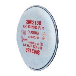 3M 2138 P3 R Particulate and Nuisance-Level Organic Vapour Filters (Pair)