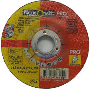 Flexovit Grinding Disc 6.5mm x 115mm (10 pack)