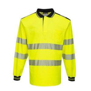 Portwest Hi-Vis Long-Sleeve Polo