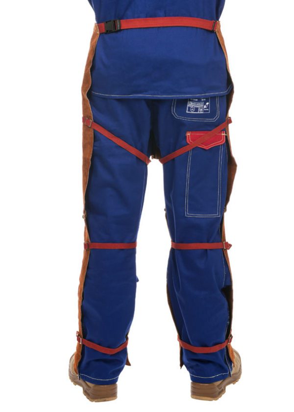welding chap rear view