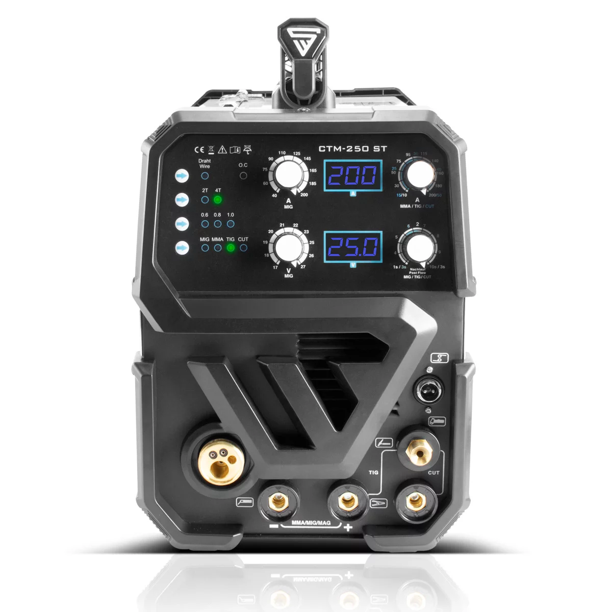 kombi schweissgeraet ctm250st4 STAHLWERK CTM 250 Combination Welding Machine - 4 in 1 Welder Mig, Tig, Stick, Plasma - Image 3