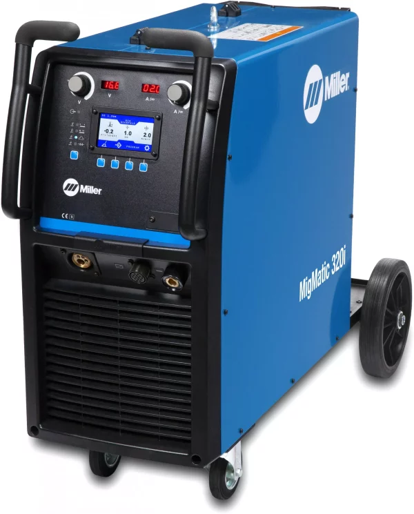 miller migmatic 320i mig welder side view