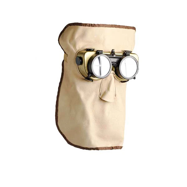813000 Leather Welding Mask - Monkey Mask 30cm with Flip Up Goggles - Image 2