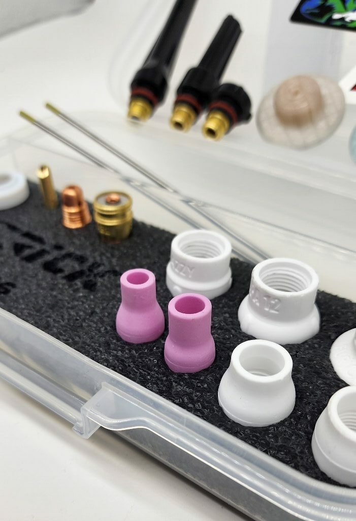 17332KK detail 2 rotated e1685544583584 Furick 2.4mm Cup Kit for 17/18/26 Tig Torches - Quality Precision Tig Spares - Image 3