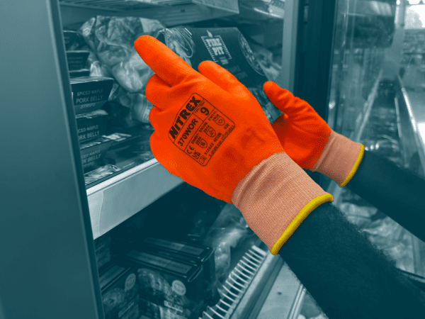Thermal Work Gloves Uniglove 370WOR Nitrex Orange Thermal Gloves - Image 2
