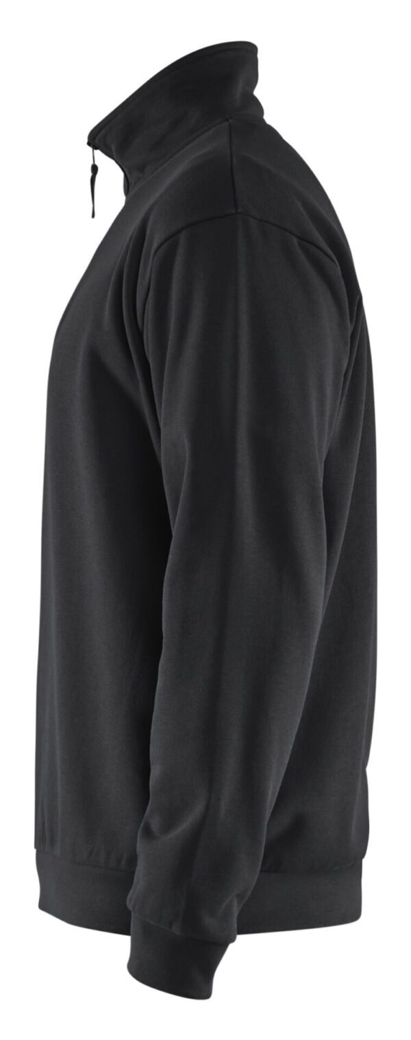 Blaklader 3587 Sweatshirt Half Zip - Dark Navy Blue - Image 4