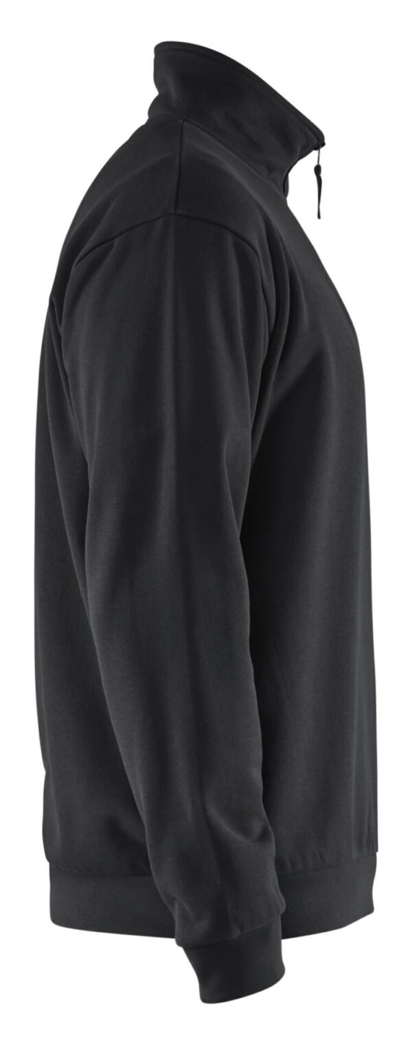 Blaklader 3587 Sweatshirt Half Zip - Dark Navy Blue - Image 5