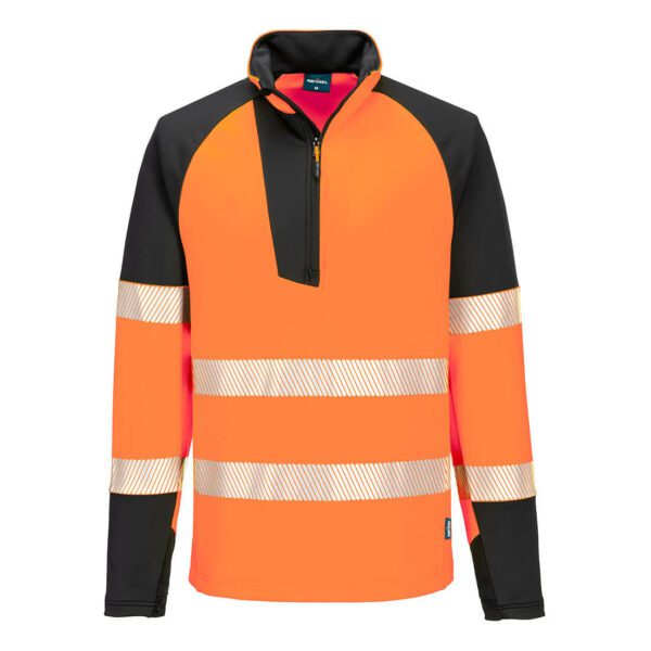 Portwest T172 PW3 Hi-Vis Sweatshirt 1/4 Zip - Image 4