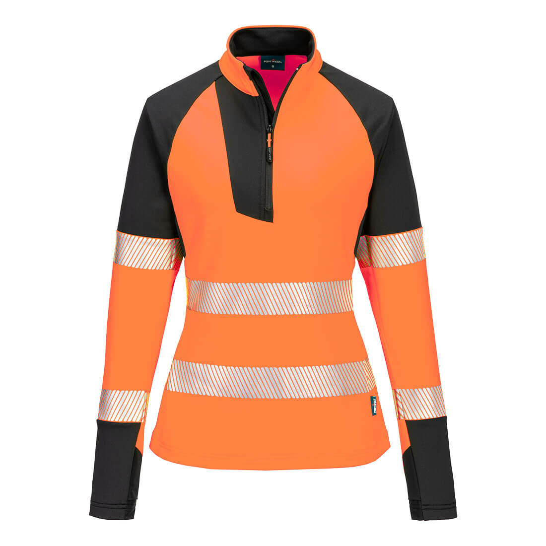 T173OBR Portwest T173 Hi-Vis Woman's Sweatshirt - Image 4