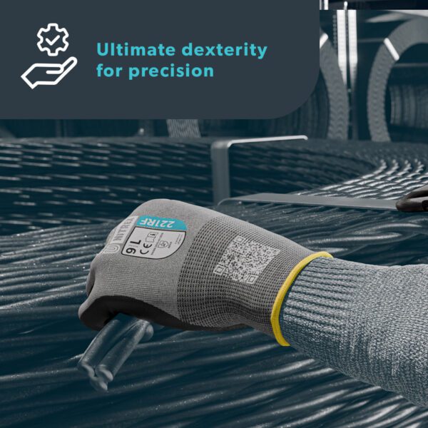 Cut F Glove - Uniglove Nitrex 221RF Ultra Thin - Image 2