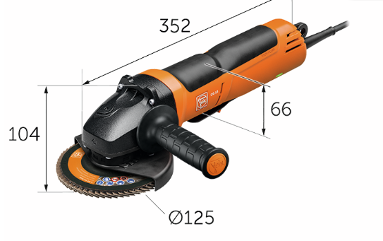 Screenshot 2025 06 12 123544 FEIN CG 15-125 BLP INOX 125mm 1500W Angle Grinder - 5" Grinder - Image 4
