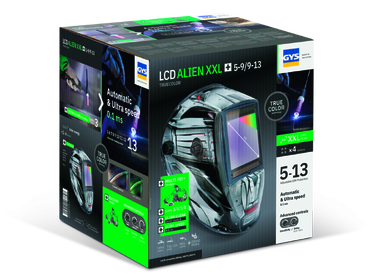 id0000014090v01 GYS Alien Automatic Welding Helmet - True Color XXL Viewing Screen - GYS 068698 | Auto Darkening MIG & TIG Mask UK & Ireland - Image 5